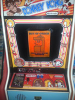 Wreck-It Ralph Out of Order Sign on Donkey Kong