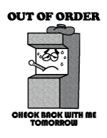Wreck-It Ralph Out of Order Sign Plain